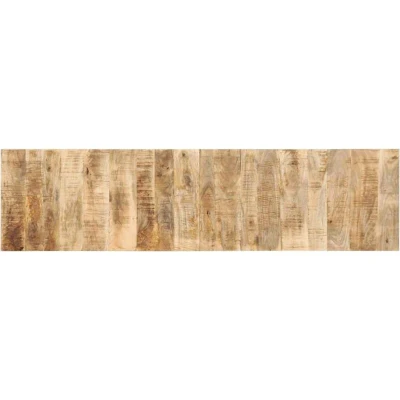 Image of vidaXL mango wood headboard 200 cm industrial style solid for king sized beds/brown