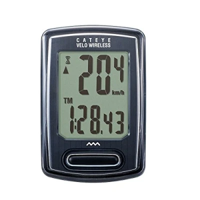 Image of CatEye Velo Wireless Plus Cycle Computer: Wireless; Tracks Speed, Distance, Time; Easy Setup; Large Display; WaterProof; Long Battery Life, Black