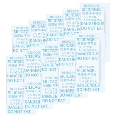 Image of 10 Packs Silica Gel Packets, Gram Blue Dessicant Packets Moisture Absorber for Storage, Pure and Safe Desiccant Packs, Humidity