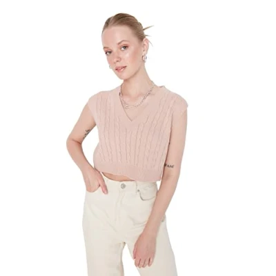 Image of Trendyol Women Regular Basic V Neck Knitwear Sweater