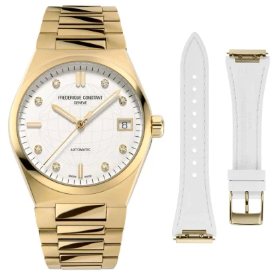 Image of Frederique Constant Frédérique Highlife WoMens Gold Watch FC 303VD2NH5B Stainless Steel (archived) One Size
