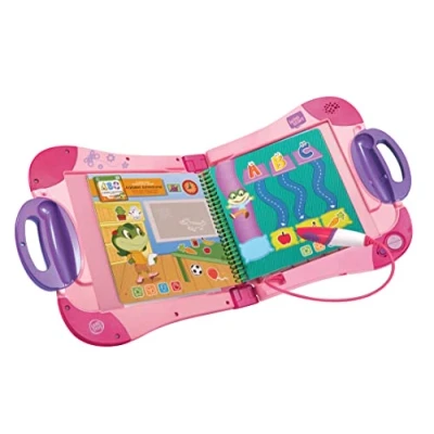 Image of LeapFrog LeapStart Electronic Book, Educational and Interactive Playbook Toy for Toddler Pre School Boys &amp; Girls 2, 3, 4, 5, 6, 7 Year Olds, Pink,‎4.59 x 28 27 cm