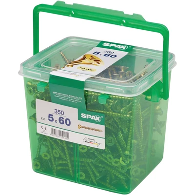 Image of Spax Yellox Wood Screws, 5.0X60MM (Tub 350)
