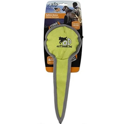 Image of ALL FOR PAWS Outdoor Dog Ballistic Toss Ball, Orange/Green, 3.3 kg