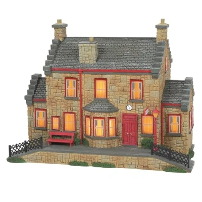 Image of Harry Potter Village By D56 Hogsmeade Station Figurine