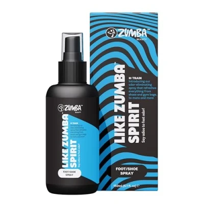 Image of ZUMBA Foot &amp; Shoe Spray 150ml Exercise Odour Refresh Shoes and Gym Bags Reward Active Feet Refreshing Scent to Eliminate Odor Enable Performance Focus