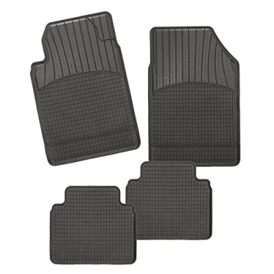 Image of CarFashion AllWEATHER 258225 Car Shell Mat A1, Floor Set in Black, 4 Pieces, without Holder for