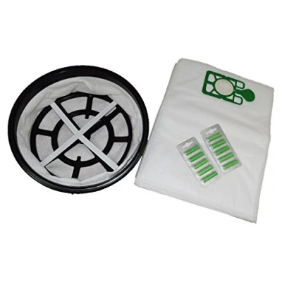 Image of Ufixt 12&quot; Microfibre Cloth Filter and 10 x Vacuum Bags + Air Fresheners Fits Numatic BASIL, CHARLES, DAVID, EDWARD GEORGE