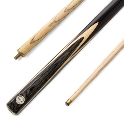 Image of PRO147 WINDSOR 57 Inch 2 Piece Centre Joint Ash Snooker Pool Cue with 9.5mm Tip (Grey)
