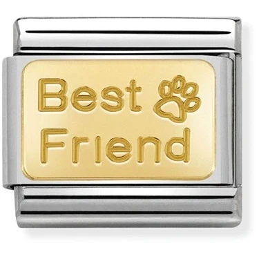Image of Nomination Gold Best Friend Paw Charm