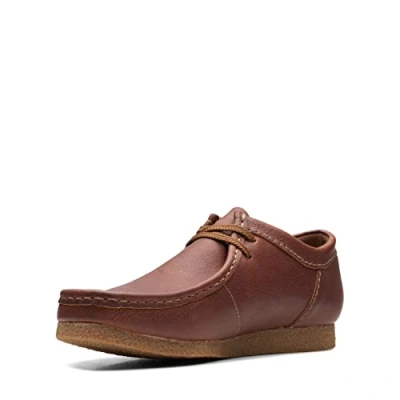 Image of Clarks Men&#039;s Shacre Ii Run Oxford, Tan Tumbled Leather, 10.5 UK