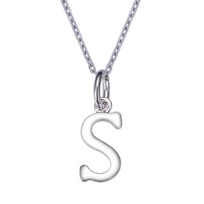 Image of VIKI LYNN Women Girls 925 Sterling Silver S Initial Necklace