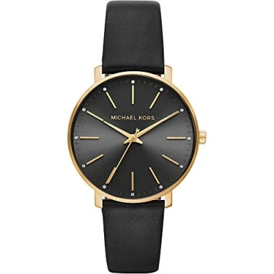 Image of Michael Kors Pyper Watch, Women&#039;s, Size: One Size, Schwarz