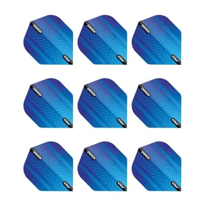 Image of RED DRAGON Hardcore Ionic Blue Dart Flights 3 sets Per Pack (9 in total)
