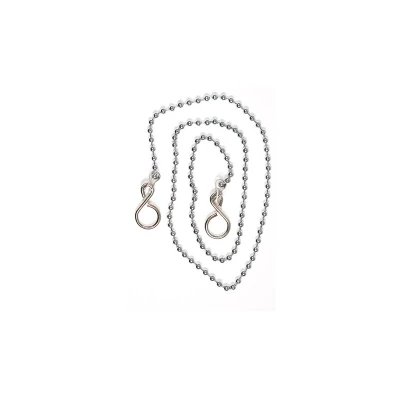 Image of 5x TIMCO Ball Link Chains Bath Chrome CSCHAIN18P Pack of 2