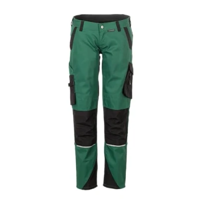 Image of Planam Norit Women&#039;s Cargo Trousers Green Black Model 6414 Size 14