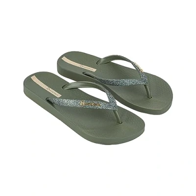 Image of Ipanema Women&#039;s Anat Lolita Fem Flip Flop, Green Glitter Green, 9 UK