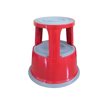 Image of Q Connect Red Metal Step Stool