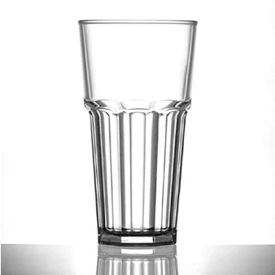 Image of Virtually Unbreakable Polycarbonate Beer Glass Elite Remedy 20oz Tall CE NUC Pack of 12