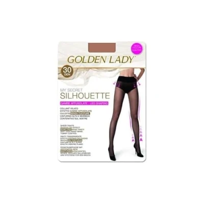 Image of Goldenlady Women&#039;s Mysecret Silhouette 30 Hold Up Stockings, DEN, Gold (Bronzer K30a), Small (Size: 2 S)