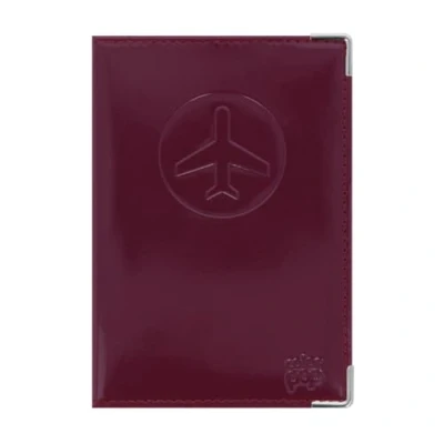 Image of Color Pop® Anti RFID Passport Protector Made in France PVC Privacy Protection 13.5 x 9.7 0.5 cm, Burgundy, 13,4 9,6 0,4 Classic