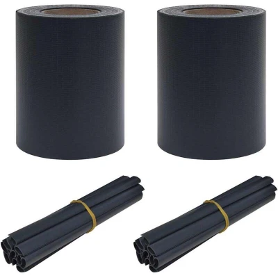 Image of vidaXL Garden Privacy Screens 2 pcs PVC 35x0,19 m Matte Dark Grey