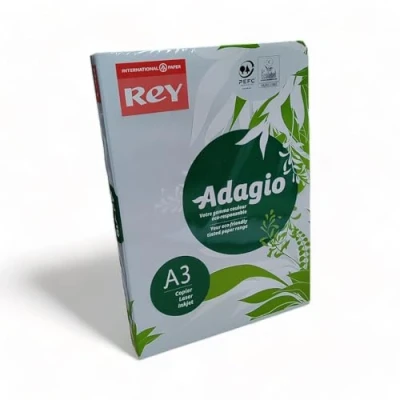 Image of Rey Adagio A3 80gsm (500 Sheets) Blue Paper for Laser, Copiers and Inkjet Printers 1 Ream