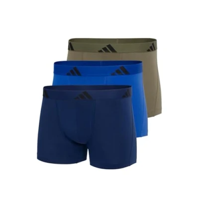 Image of adidas Sportswear Trunk 3 PACK Pants, Men&#039;s, Size: Large, Khaki/blue/dark blue