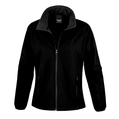 Image of Result Men&#039;s Core Printable Soft Shell Jacket, Black (Blk/blk), XXXX Large(Size:4XL)