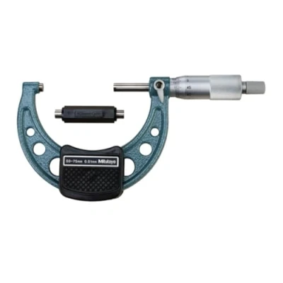 Image of Mitutoyo 103 139 10 Economy Design Outside Micrometer, 50mm 75mm Range