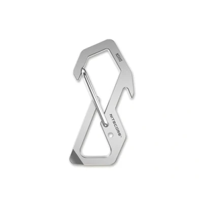 Image of Nitecore Unisex Adult NHS10 Carabiner, Silver, 1.95&quot;