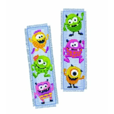 Image of Vervaco 1 Piece Bookmark Little Monsters