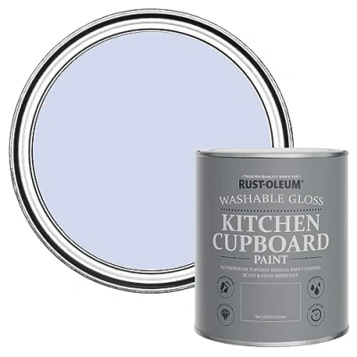Image of Rust Oleum Purple Kitchen Cupboard Paint in Gloss Finish Be My Mermaid 750ml