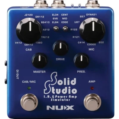 Image of NUX Solid Studio IR &amp; Power Amp Simulator, 8 Cabinets, Mics, 3 Tubes, Classic Style, Model 173.333, Guitar Effect Device