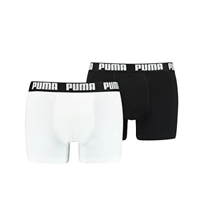 Image of PUMA Men&#039;s BOXER, White/Black, XXL (pack of 2)