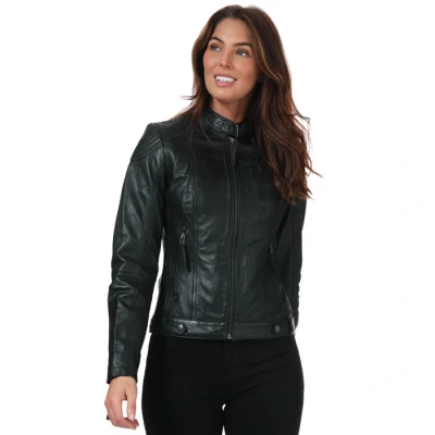 Image of Elle Women&#039;s Annette Leather Jacket in Black
