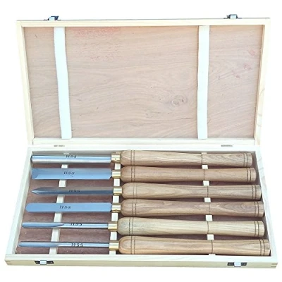 Image of Charnwood W834 HSS Woodturning Chisel Set for Wood Lathe, 6 Piece