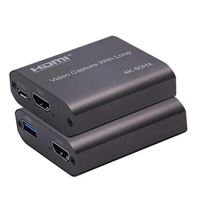 Image of CSMAOYI Video Capture card,4K 60hz Loop Out HDMI To USB 2.0 3.0 Card 1080P 60fps Recorder Grabber for PS4 Switch OBS Live Streaming Box(USB3.0 4K)