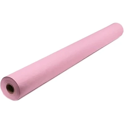 Image of Tezraftaar® Paper Banquet Roll Assorted Disposable Banqueting Table Cover Cloths for Catering Wedding Birthday (Pink, 25m x 1.14m)
