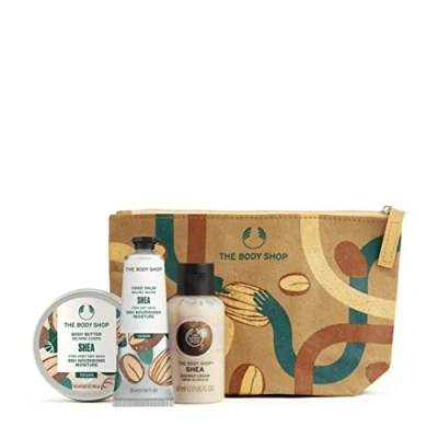 Image of &#039;The Body Shop Lather &amp; Slather Shea Gift Bag Set, for Dry Skin, Vegan