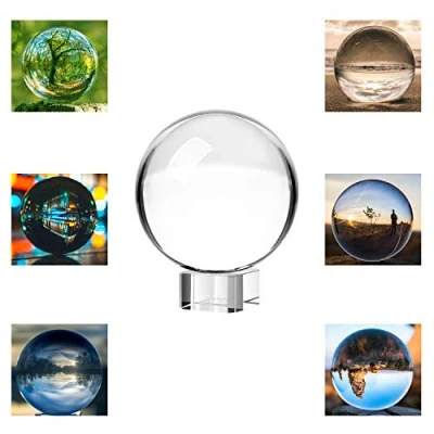 Image of Neewer® 80mm/3inch Clear Crystal Ball Globe with Free Stand for Feng Shui/Divination or Wedding/Home/Office Decoration
