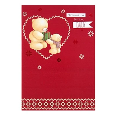 Image of Hallmark Forever Friends Daddy Christmas Card &#039;Special Wish&#039; Medium