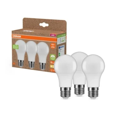 Image of OSRAM LED bulb opal E27 8.5W 827 3 pack