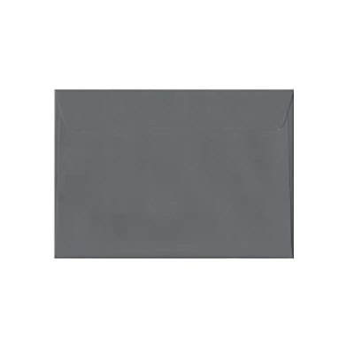 Image of C5 Coloured Envelopes for A5 Greeting Cards Wedding Invitations &amp; Crafts (162x229mm) Pack of 30 (Dark Grey Peel Seal)
