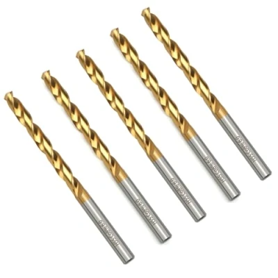 Image of HSAWBIT BOX OF 5 x 6MM M42 HSS DRILL BIT SET/METAL BITS FOR HARD METALS/COBALT STAINLESS STEEL, CAST IRON, Copper