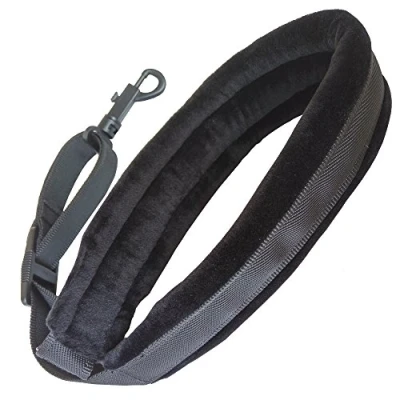 Image of Xinlink Professional Black Soft Padded Saxophone Neck Strap with Snap Hook for Alto Tenor Soprano Baritone Sax Music Accessories