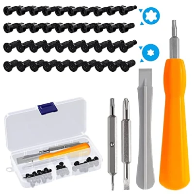 Image of Doorbell Replacement, Security Replacement Kit with 40PCS Screws, Double Ended T6 T15 Screwdriver Bit Set for Video Doorbell, Battery Change (Transparent Box)