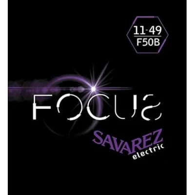 Image of Savarez Electric Guitar Strings Focus Stainless Steel Set Blues .011 .049 F50B