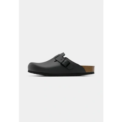 Image of Birkenstock Boston Regular Unisex Slippers, Size: 5, Black shoes