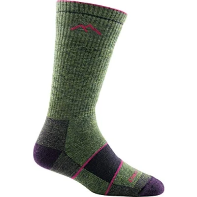 Image of Darn Tough Vermont Hiker Boot Full Cushion Sock, Moss Heather, Small (2.5 5 UK)